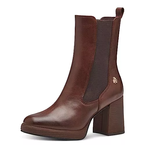 MARCO TOZZI Stiefel MARCO TOZZI by Guido Maria Kretschmer Damen Chelsea Boots aus Kunstleder mit Absatz