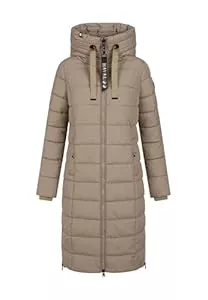 Navahoo Mäntel Navahoo Damen Winterjacke (XS-3XL) - Wind- & Wasserabweisend, große Kapuze, seitliche Gehschlitze, Steppmantel, Warme Jacke Frauen - N036