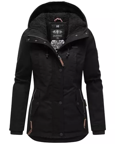 MARIKOO Jacken MARIKOO warme Damen Winter Jacke Teddyfell gefütterte Winterjacke B802