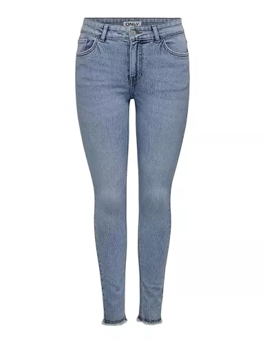 ONLY Jeans ONLY Damen Onlhush Sk Rw ANK DNM Mid-Waist Jeans