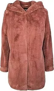 Urban Classics Mäntel Urban Classics Ladies Hooded Teddy Coat aus Fake Kaninchenfell, Damen Mantel mit Kapuze und Seitentaschen, in vielen Farben erhältlich, Größen XS - 5XL