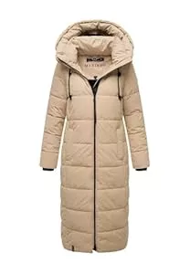 MARIKOO Mäntel MARIKOO Damen Winterjacke Steppmantel lang gesteppter Mantel Winter Parka Jacke warm B985