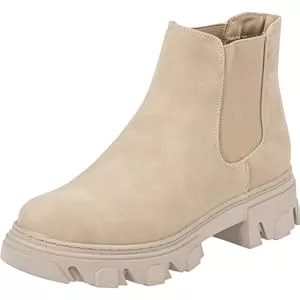 Palado Stiefel Palado Chelsea Boots Damen Paros - modische Stiefeletten für Frauen - bequeme Winterschuhe für Herbst & Winter - elegante Winterstiefel mit Absatz