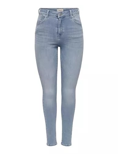 ONLY Jeans ONLY Damen Jeans ONLPOWER MID Push UP REA264 - Skinny Fit - Special Bright Blue, Größe:L/34, Farbe:Special Bright Blue Denim 15228584