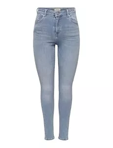 ONLY Jeans ONLY Damen Jeans ONLPOWER MID Push UP REA264 - Skinny Fit - Special Bright Blue, Größe:L/34, Farbe:Special Bright Blue Denim 15228584