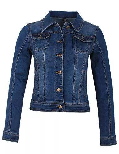 Fraternel Jacken Fraternel Damen Jacke Jeansjacke Denim Jacket talliert Stretch