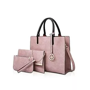 NICOLE & DORIS Taschen & Rucksäcke NICOLE & DORIS Damen handtaschen 3 Stück Leder Handtasche für Damen aus Leder Totes + Crossbody + Geldbörse