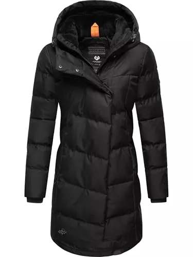 Ragwear Mäntel Ragwear Damen Wintermantel Warmer Steppmantel lang mit Kapuze Pavla Intl XS-6XL