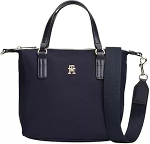 Tommy Hilfiger Taschen & Rucksäcke Tommy Hilfiger POPPY SMALL TOTE CORP Tragetasche Damen, Blau (Space Blue), OS