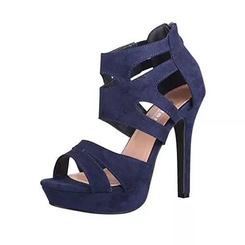 Elara High Heels Elara Damen Pumps Offen Stilettos High Heels Chunkyrayan
