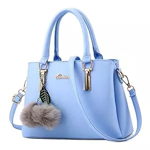 VARLIVOO Taschen & Rucksäcke VARLIVOO Mode Damen Handtaschen Schultertasche Frauen Umhängetasche Pom Pom Ornamente Henkeltasche Damen Taschen Crossbody Bag für Shopper Arbeit Reisen Wasserdicht PU Leder