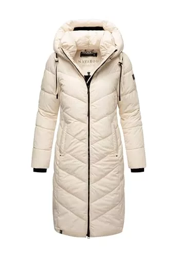 Navahoo Mäntel Navahoo Damen Winterjacke lang Stepp Winter Jacke gesteppt Kapuze B982
