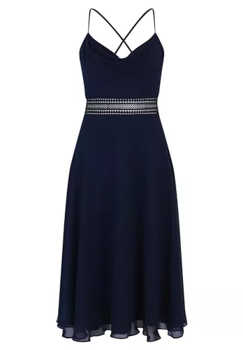 Vera Mont Cocktail Vera Mont Damen Cocktailkleid mit Wasserfallausschnitt