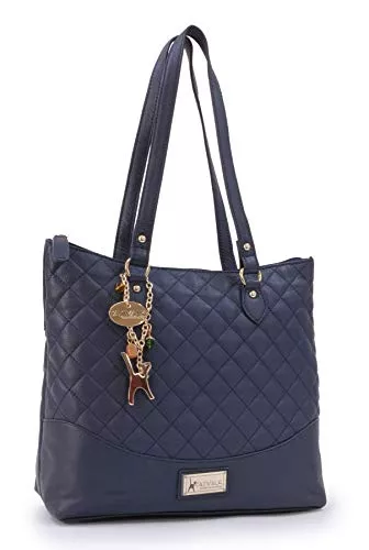 Catwalk Collection Handbags Taschen & Rucksäcke Catwalk Collection Handbags - Damen Schultertasche Mittelgroß/Groß - Handtasche Tote Bag - Gesteppte Leder - SOFIA