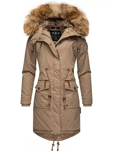Navahoo Mäntel Navahoo Damen Winter Jacke Warmer Winterparka mit Kapuze Rosinchen XS-XXL