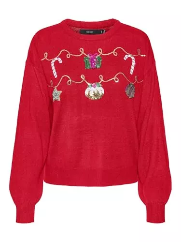 VERO MODA Pullover & Strickmode VERO MODA Damen Weihnachts Strick-Pullover VMNew Garland Weihnachten X-Mas Pulli