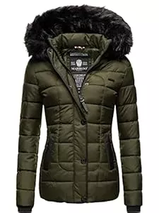 MARIKOO Jacken MARIKOO Damen warme Winter Steppjacke mit Kapuze Unique XS-XXL