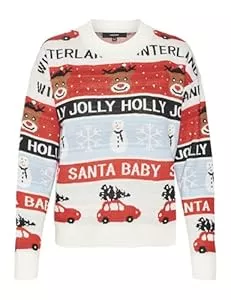 VERO MODA Pullover & Strickmode VERO MODA Damen Vmholly Jollyflakes Ls O-Neck Pull.Xmas Strickpullover