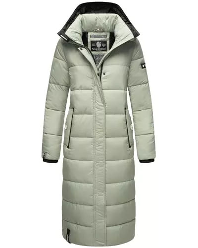 Navahoo Mäntel Navahoo Damen Wintermantel Warmer Steppmantel lang mit Abnehmbarer Kapuze Isalie XS-XXL