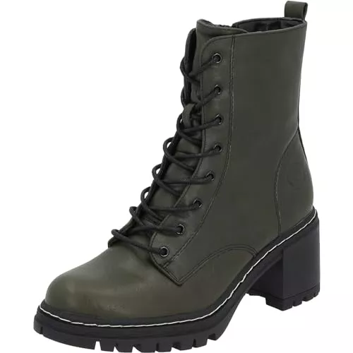 Palado Stiefel Palado Stiefeletten Damen Kefalonia - warme &amp; bequeme Winterschuhe für Frauen mit rutschfester Gummisohle - moderne Boots mit Blockabsatz für Herbst &amp; Winter