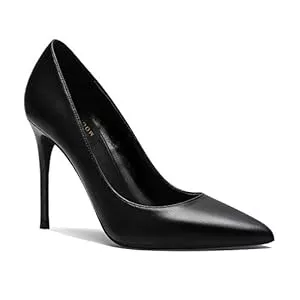 MOOMMO High Heels MOOMMO Damen High Heel Pumps Spitze Geschlossene Klassische Stiletto Pumps mit 10 cm Pfennigabsatz Bequeme Halbschuhe Damenschuhe Slip-on Elegant Hochzeit Schuhe Abendschuhe Schwarz 34-41 EU