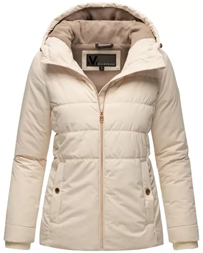 MARIKOO Jacken MARIKOO Damen Winterjacke warme Steppjacke aus recyceltem Material mit Kapuze Alemee 16 XS-3XL