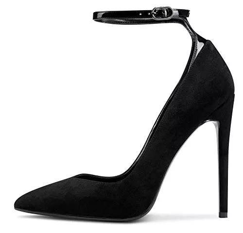 Castamere High Heels Castamere Damen Mode Ankle-Strap High Heels Pumps Spitzen Zehen Elegant Stilettos 12CM Heel Shoes