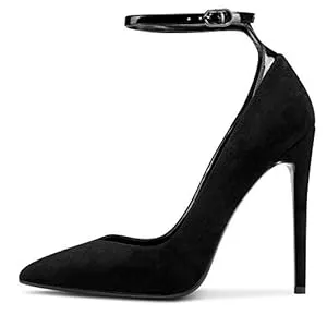 Castamere High Heels Castamere Damen Mode Ankle-Strap High Heels Pumps Spitzen Zehen Elegant Stilettos 12CM Heel Shoes