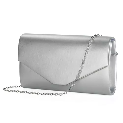 BAIGIO Taschen & Rucksäcke BAIGIO Damen Clutch Elegant Abendtasche Brauttasche Clutch mit Abnehmbarer Kette Formal Handtasche für Hochzeit Party Prom