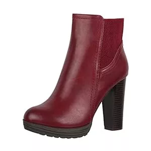 Elara Stiefel Elara Damen Stiefelette Ankle Boots Chunkyrayan