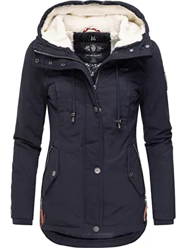 MARIKOO Jacken MARIKOO Damen warme Winterjacke mit kuscheliger Kapuze Bikoo XS-3XL