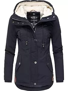 MARIKOO Jacken MARIKOO Damen warme Winterjacke mit kuscheliger Kapuze Bikoo XS-3XL