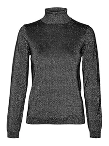 VERO MODA Pullover & Strickmode VERO MODA Damen Vmhappyshine Ls Rollneck Pullover Boo Strickpullover