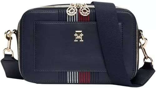 Tommy Hilfiger Taschen & Rucksäcke Tommy Hilfiger Damen Crossbody Bag Tasche Distinct Camera Bag Klein, Blau (Space Blue), Einheitsgröße