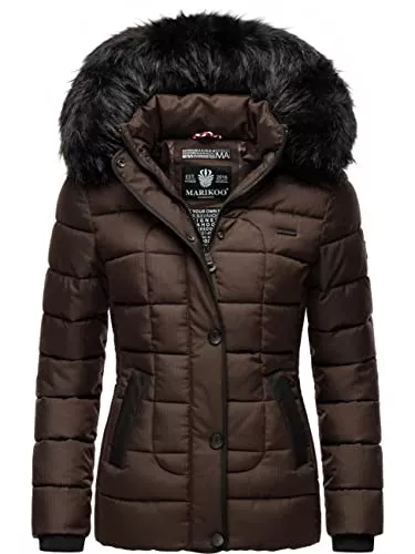 MARIKOO Jacken MARIKOO Damen warme Winter Steppjacke mit Kapuze Unique XS-XXL