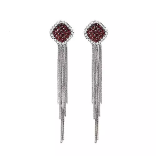 Danshinbow Schmuck Danshinbow 1 PAIR Quasten Ohrringe Strass Anhänger Ohrstecker Schmuck für Frauen und Mädchen