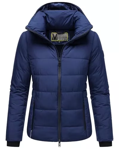 MARIKOO Jacken MARIKOO Basic Damen Steppjacke kurz mit Kapuze Radaa 16 XS-6XL