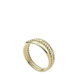 Fossil Schmuck FOSSIL Ring Für Frauen Vintage Iconic, Höhe: 7,4mm Gold-Edelstahl-Ring, JF03801710