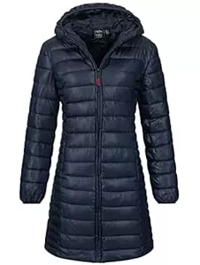 Geographical Norway Mäntel Geographical Norway Winter Jacke Steppjacke Parka Lange Kapuzenjacke Steppmantel Outdoor FVS Production H-H