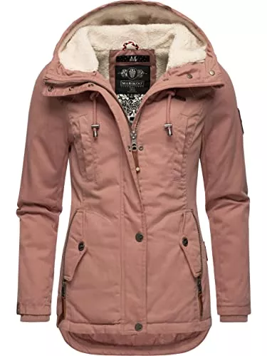 MARIKOO Jacken MARIKOO Damen warme Winterjacke mit kuscheliger Kapuze Bikoo XS-3XL
