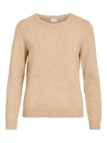 Vila Pullover & Strickmode Vila Damen Viril L/S O-Neck Knit Top-noos Pullover