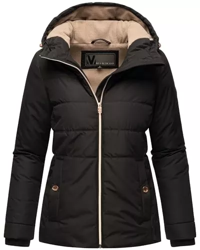 MARIKOO Jacken MARIKOO Damen Winterjacke warme Steppjacke aus recyceltem Material mit Kapuze Alemee 16 XS-3XL