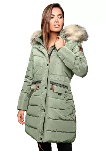 Navahoo Mäntel Navahoo Damen Winter Jacke Mantel Parka warm gefütterte Winterjacke B383