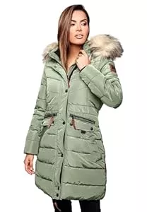 Navahoo Mäntel Navahoo Damen Winter Jacke Mantel Parka warm gefütterte Winterjacke B383