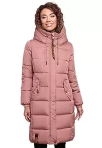 MARIKOO Mäntel MARIKOO Damen Wintermantel Winterjacke mit Kapuze Steppmantel B941