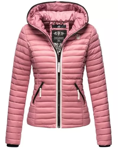 Navahoo Jacken Navahoo Damen Jacke Steppjacke Übergangsjacke gesteppt Herbst Kapuze B811