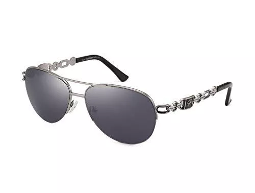 FUMKEN Sonnenbrillen & Zubehör FUMKEN Pilotenbrille Damen Sonnenbrille Herren Klassisch Sonnenbrille Frauen Männer Verspiegelt Farbvariation Metall gespiegelt für Fahren Angeln Reisen CAT 3 CE