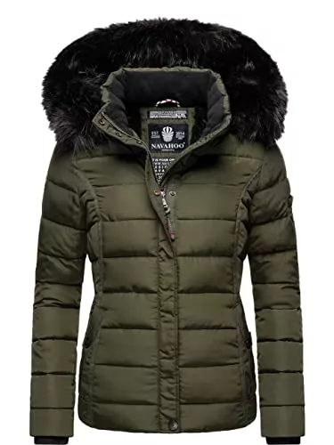 Navahoo Jacken Navahoo Damen Winterjacke Steppjacke mit Kapuze Miamor XS-XXL