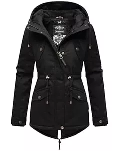 MARIKOO Jacken MARIKOO Damen warme Winterjacke mit kuscheliger Verstellbarer Kapuze Manolya XS-5XL