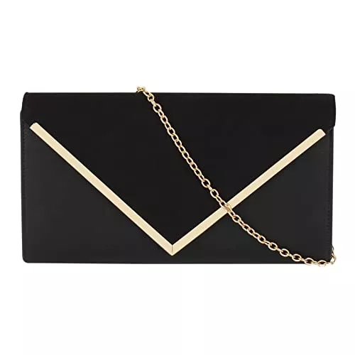 MEGAUK Taschen & Rucksäcke MEGAUK Damen Clutch Samt Abendtasche Elegante Handtasche Envelope Tasche Unterarmtasche mit Kette für Hochzeit Wedding Prom Party